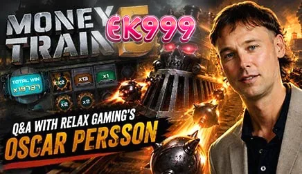 Money Train 5 slot machine interface featuring the new train station mechanics and characters.